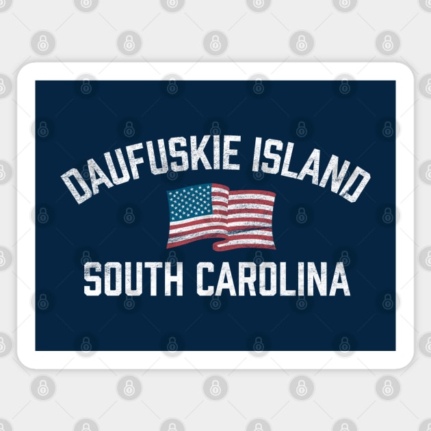 Daufuskie Island South Carolina SC USA Flag Patriotic Sticker by TGKelly